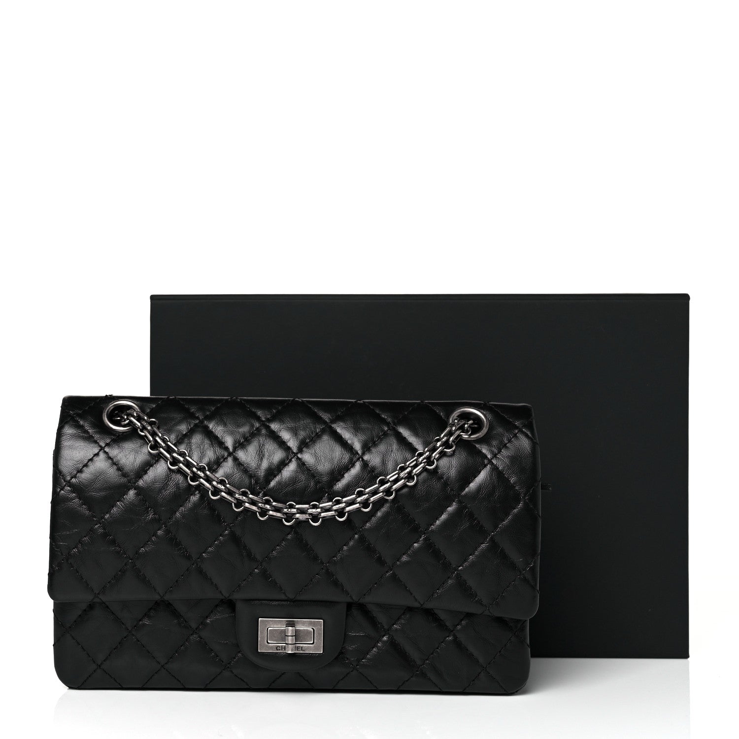 Chanel Aged Calfskin Quilted 2.55 Reissue 225 Flap Black 10 of 10