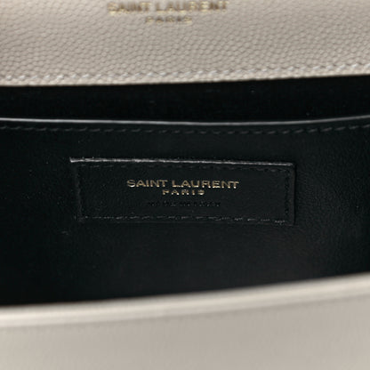 Saint Laurent Grain De Poudre Small Monogram Kate Satchel Nude Powder 7 of 10