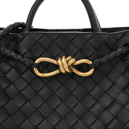 Bottega Veneta Nappa Intrecciato Small Andiamo Shoulder Bag Black 7 of 10