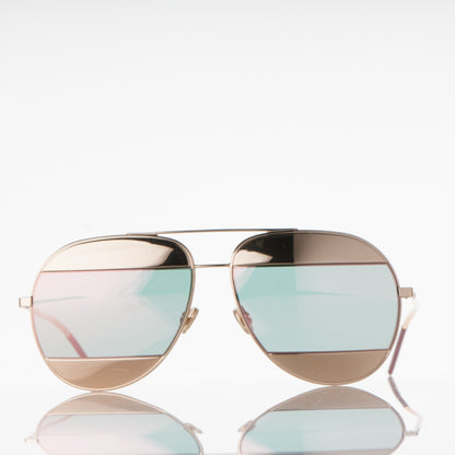 Christian Dior Split 1 Aviator Sunglasses Rose Gold 2 of 10