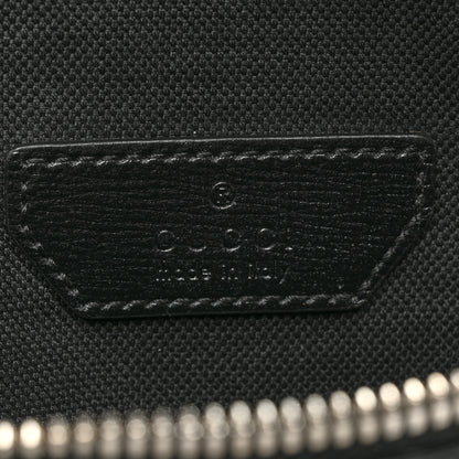 Gucci GG Supreme Monogram Textured Calfskin Retro Interlocking G Belt Bag Black 6 of 11