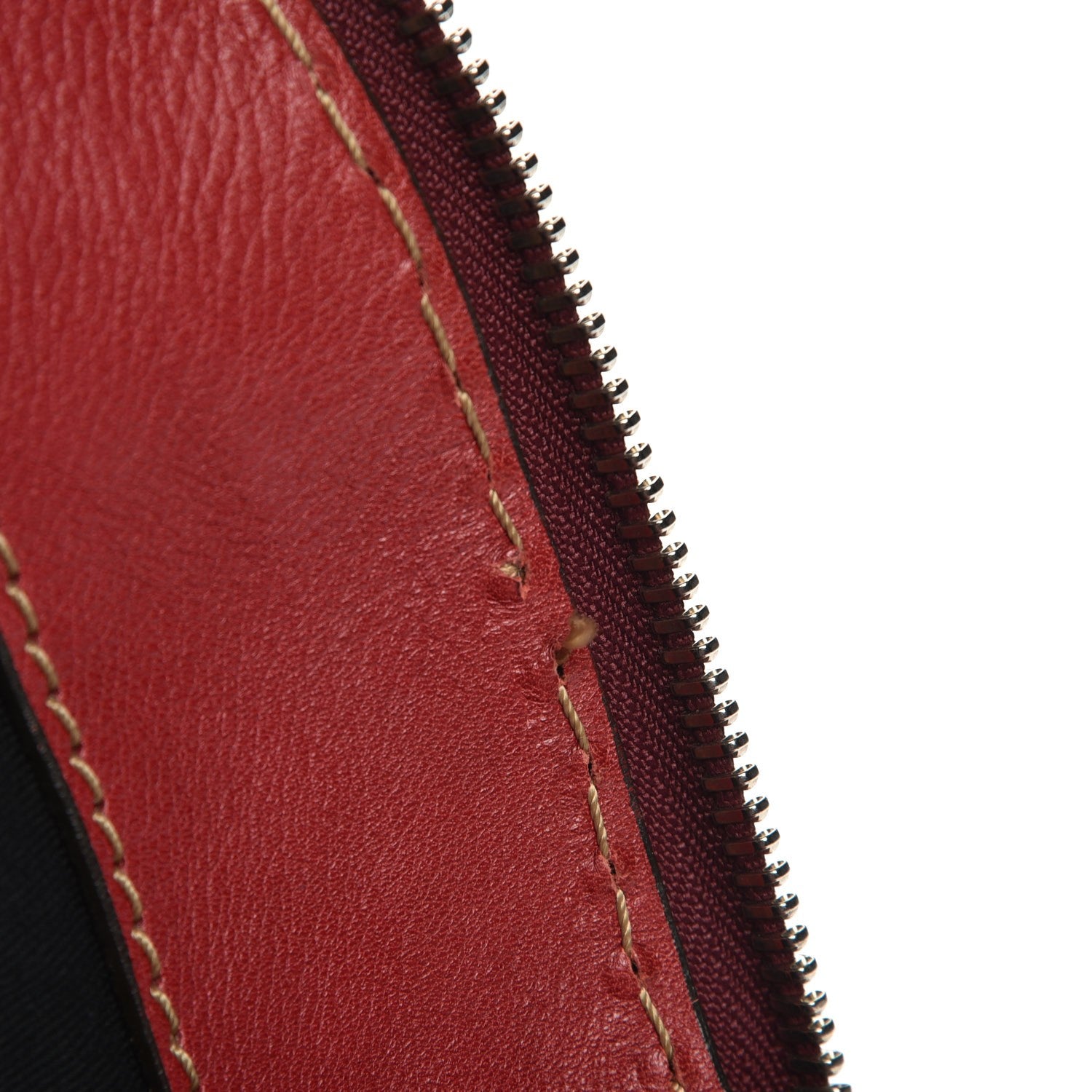 Chloe Calfskin Edith Dome Bowler Red 7 of 12