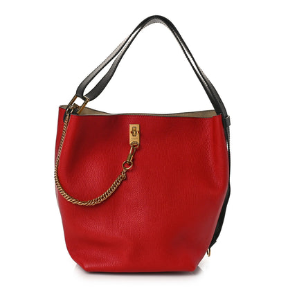 Givenchy Grained Calfskin GV Bucket Bag Bright Red 1 of 7