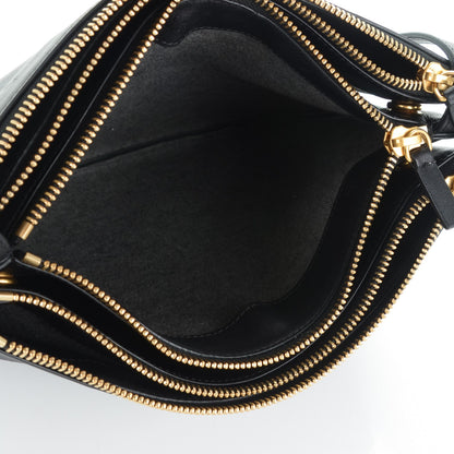 Celine Lambskin Large Trio Crossbody Bag Black 5 of 7