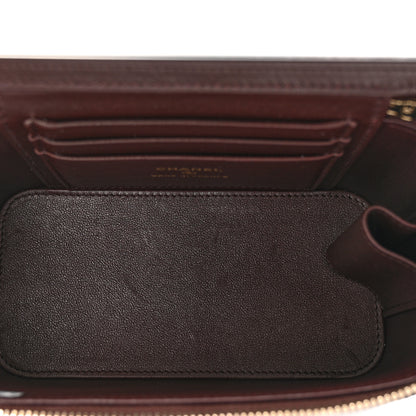 Chanel Lambskin Quilted Small Top Handle Vanity Case With Chain Dark Brown 4 of 10