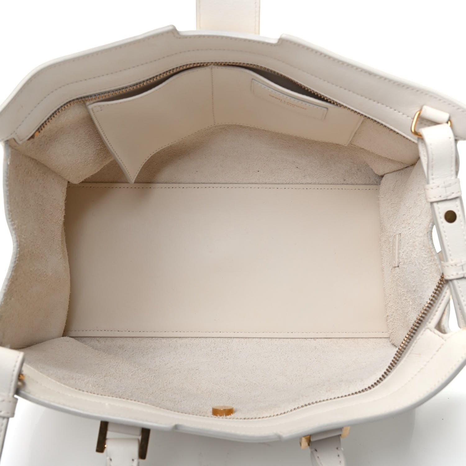 Saint Laurent Calfskin Small Classic Y Cabas White 9 of 16