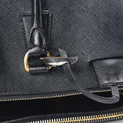 Prada Saffiano Lux Extra Large Galleria Double Zip Tote Black 8 of 16