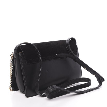 Chloe Suede Calfskin Small Faye Shoulder Bag Black 3 of 9