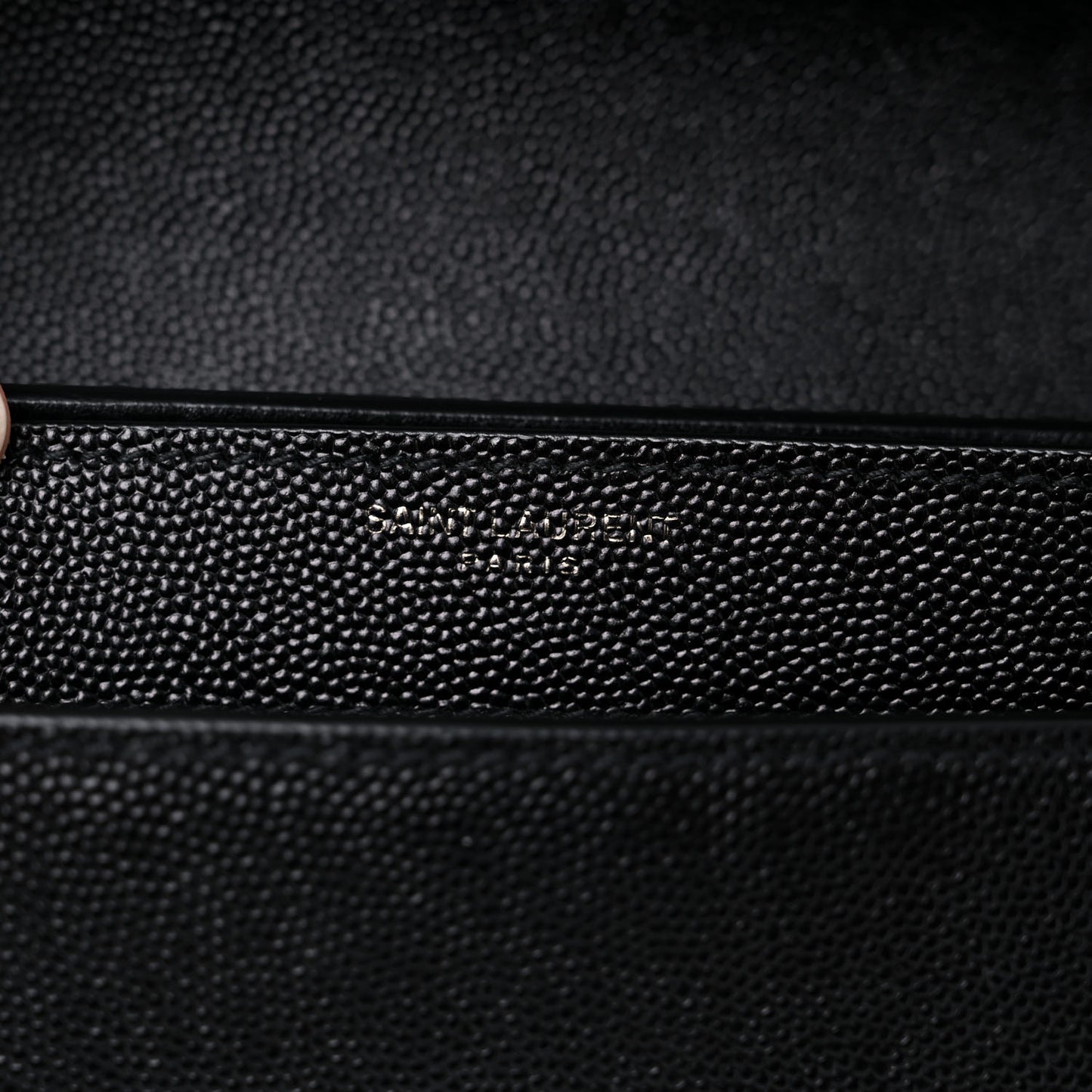 Grain De Poudre Monogram Cassandra Clasp Bag Black