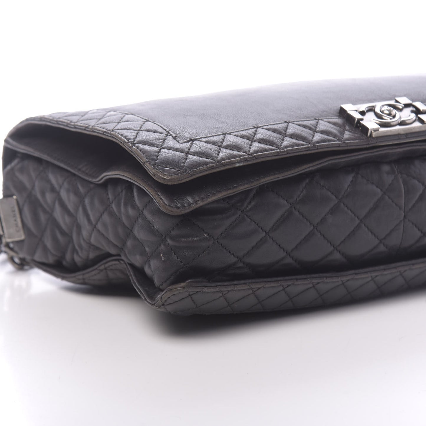 Calfskin Large Boy Reverso Flap Black