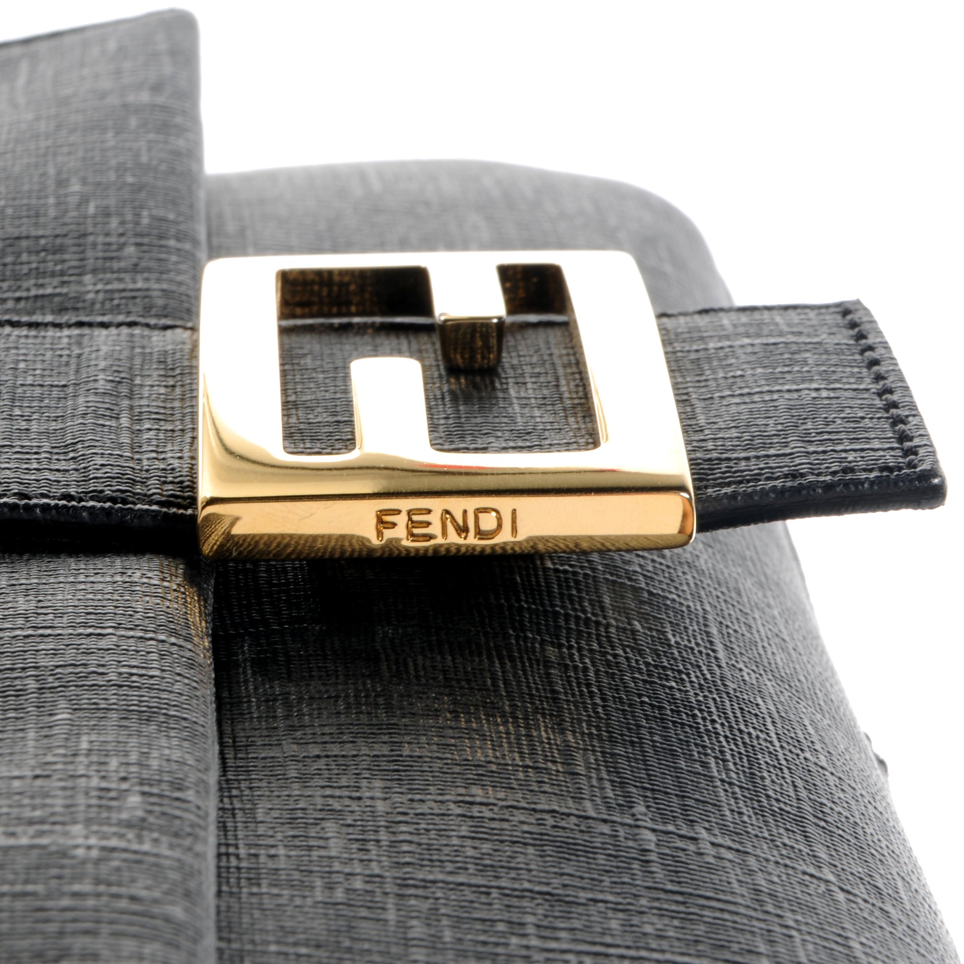 Fendi Zucchino Spalmati Forever Mama Baguette Black 11 of 11