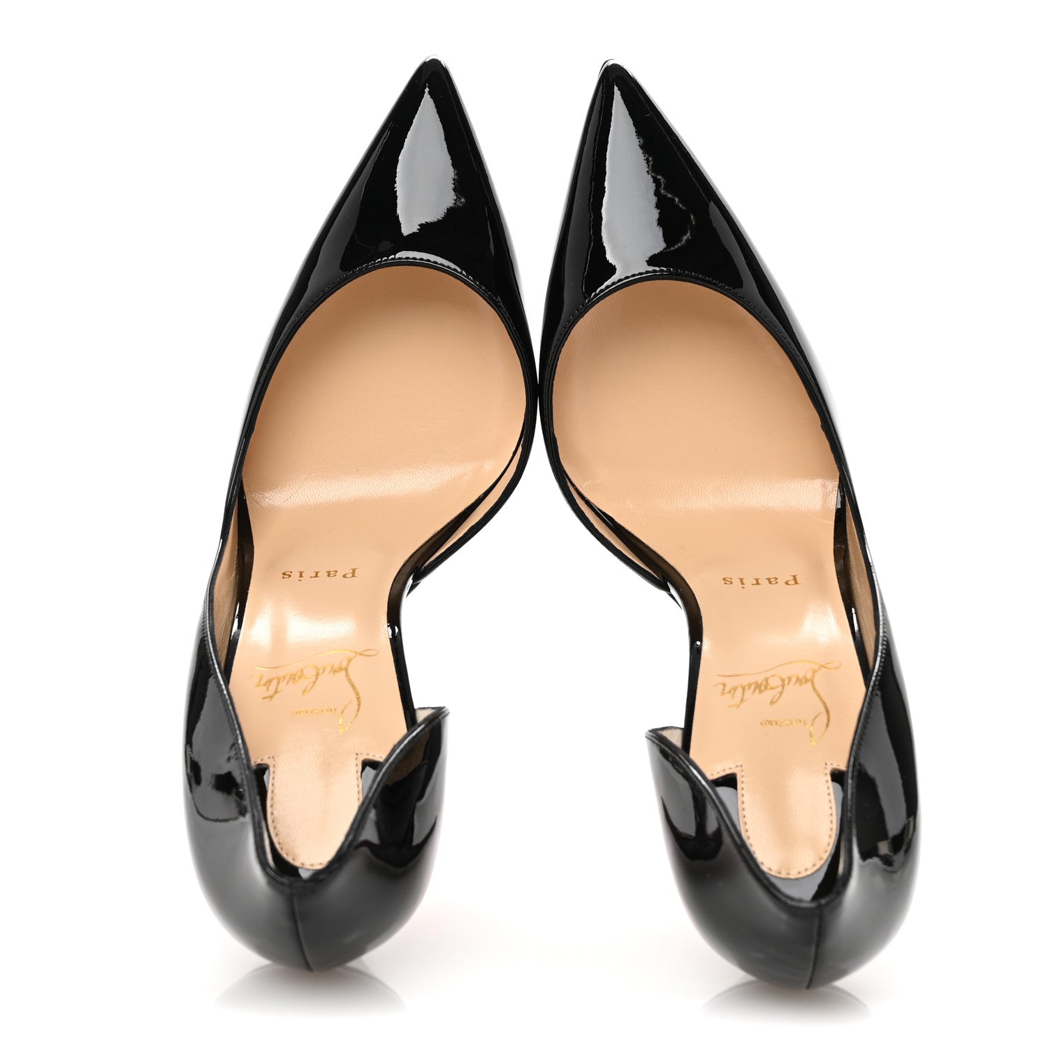 Christian Louboutin Patent Iriza 100 Pumps 38.5 Black 2 of 9