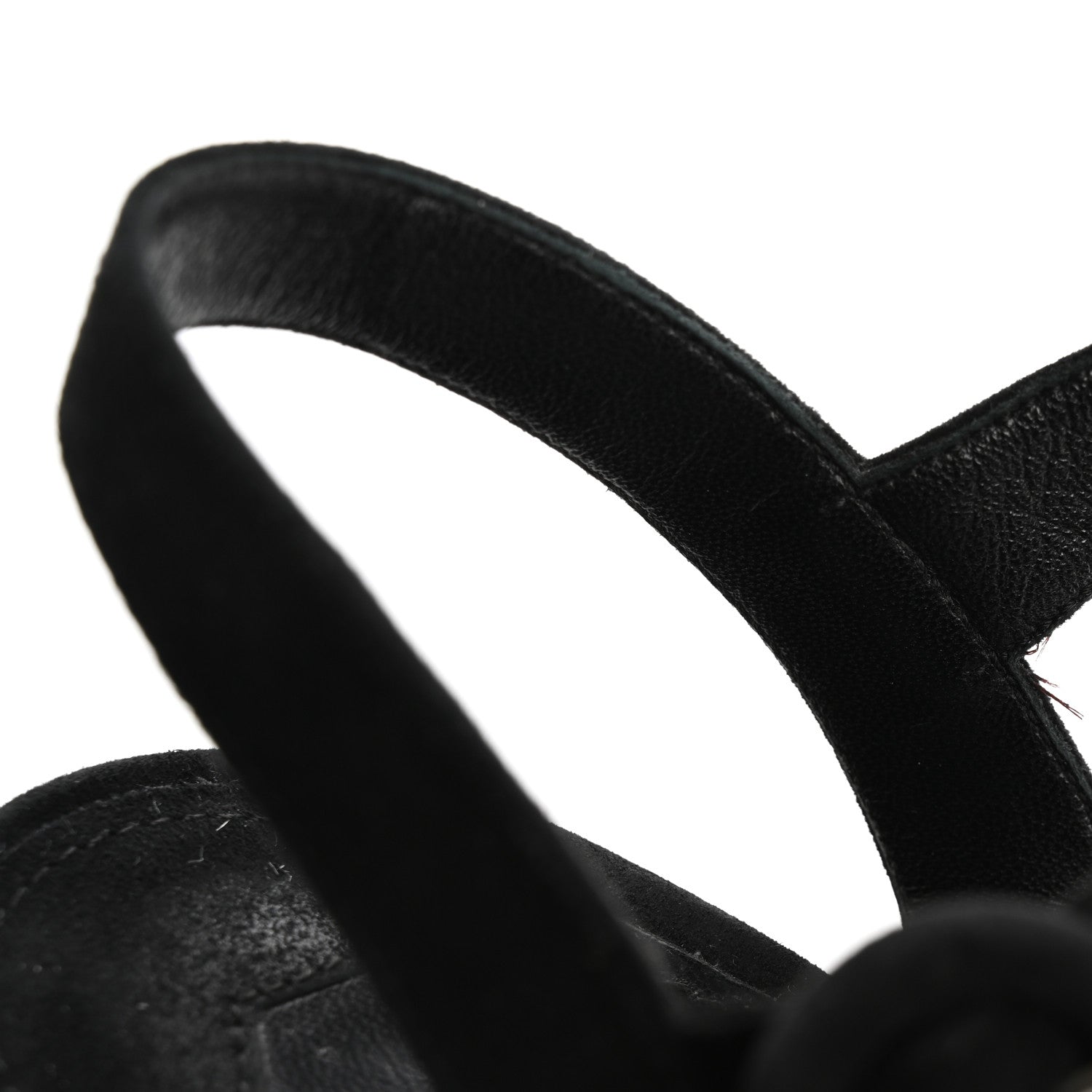 Prada Suede Platform Sandals 39 Black 11 of 12