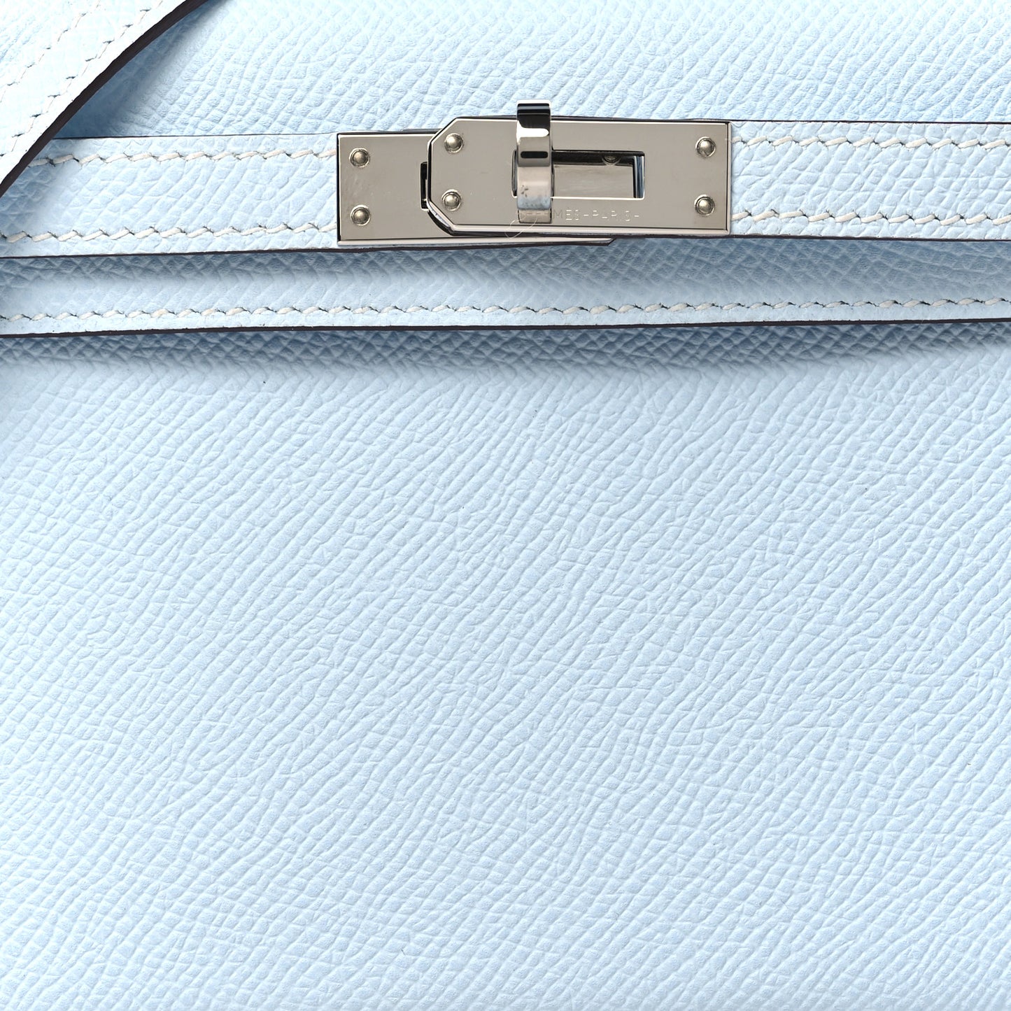 Epsom Mini Kelly Sellier 20 Bleu Brume