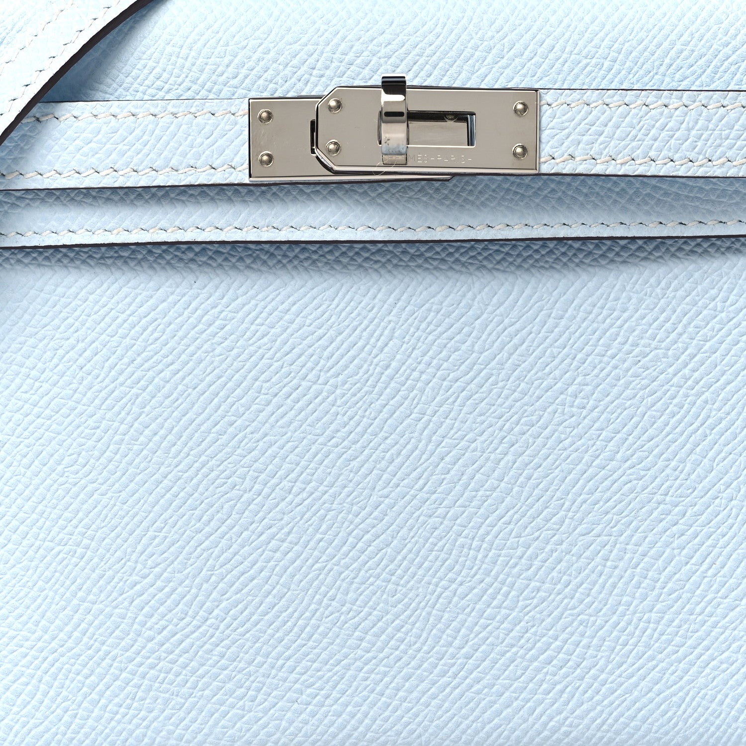 Hermes Epsom Mini Kelly Sellier 20 Bleu Brume 7 of 10