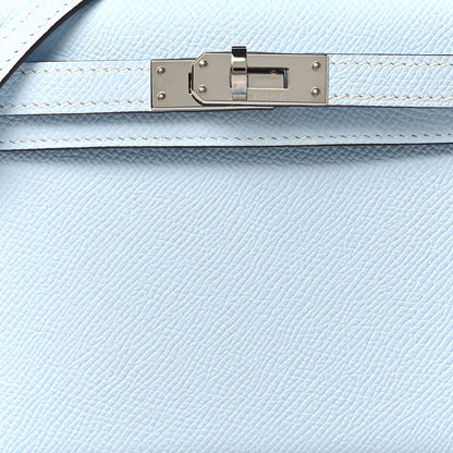 Hermes Epsom Mini Kelly Sellier 20 Bleu Brume 7 of 10