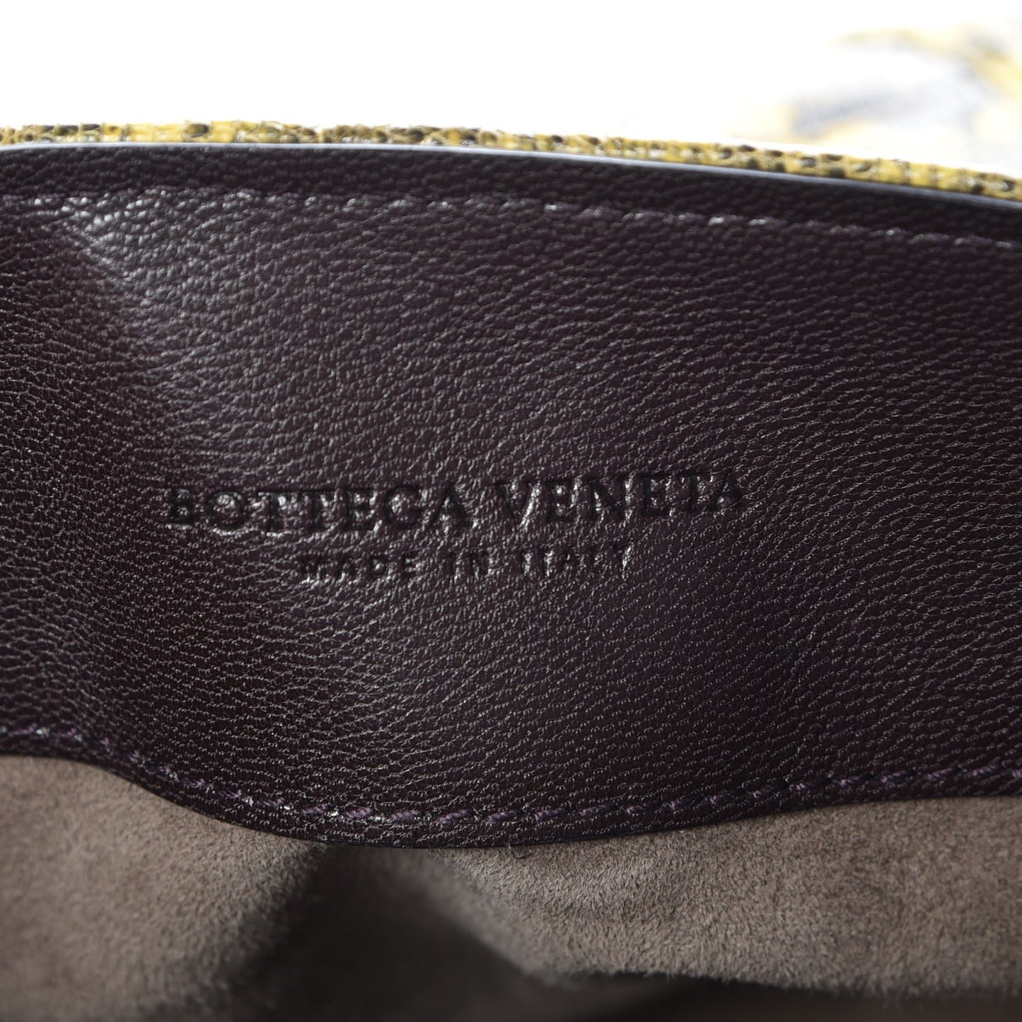 Tejus Lizard Patchwork Prezioso Satchel Yolk Cigar Truffle