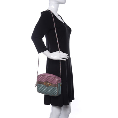 Gucci Laminated Nappa Trapuntata Small Zumi Shoulder Bag Rosa Lago Rame 2 of 10