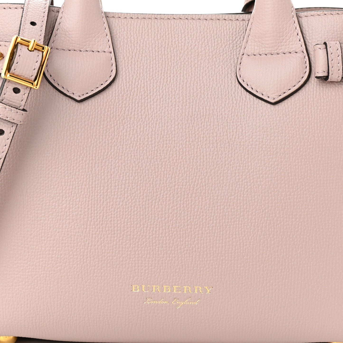Derby Calfskin House Check Small Banner Tote Pink