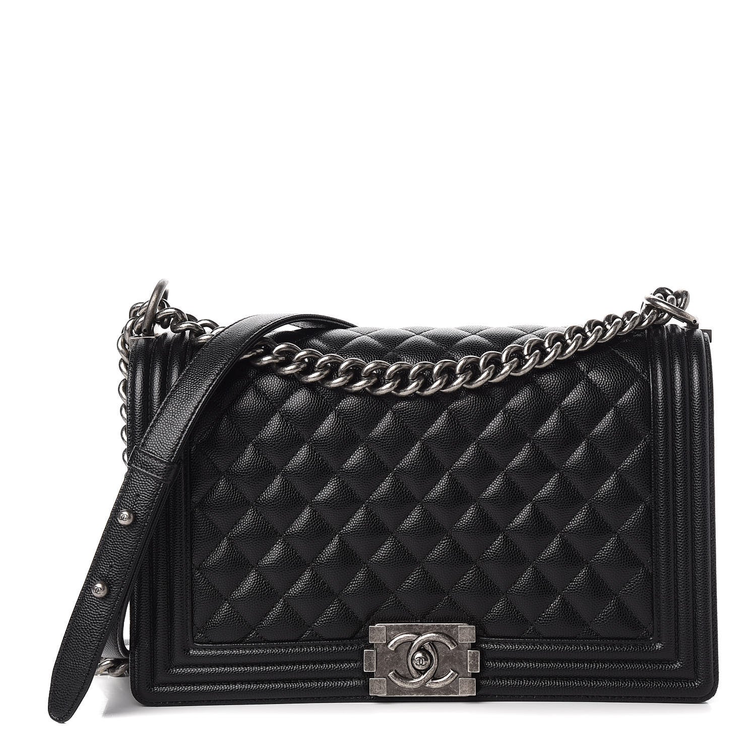 Chanel Caviar Quilted New Medium Boy Flap Black 1 of 11