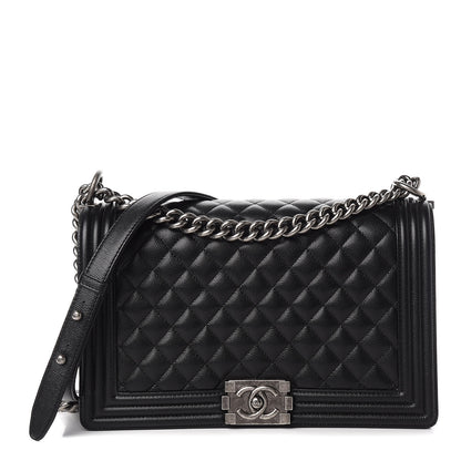 Chanel Caviar Quilted New Medium Boy Flap Black 1 of 11