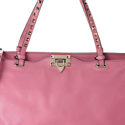 Valentino Garavani Vitello Medium Rockstud Tote Ninphea 9 of 9