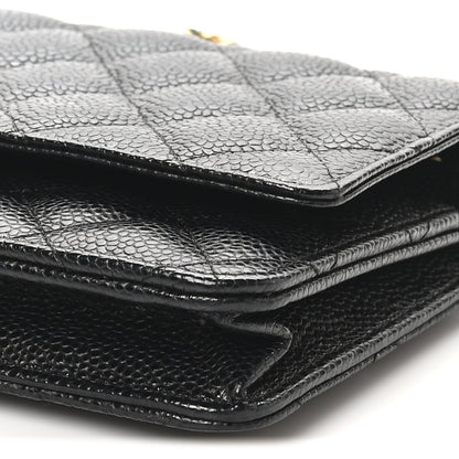 Chanel Caviar Quilted Wallet on Chain WOC Black 10 of 10