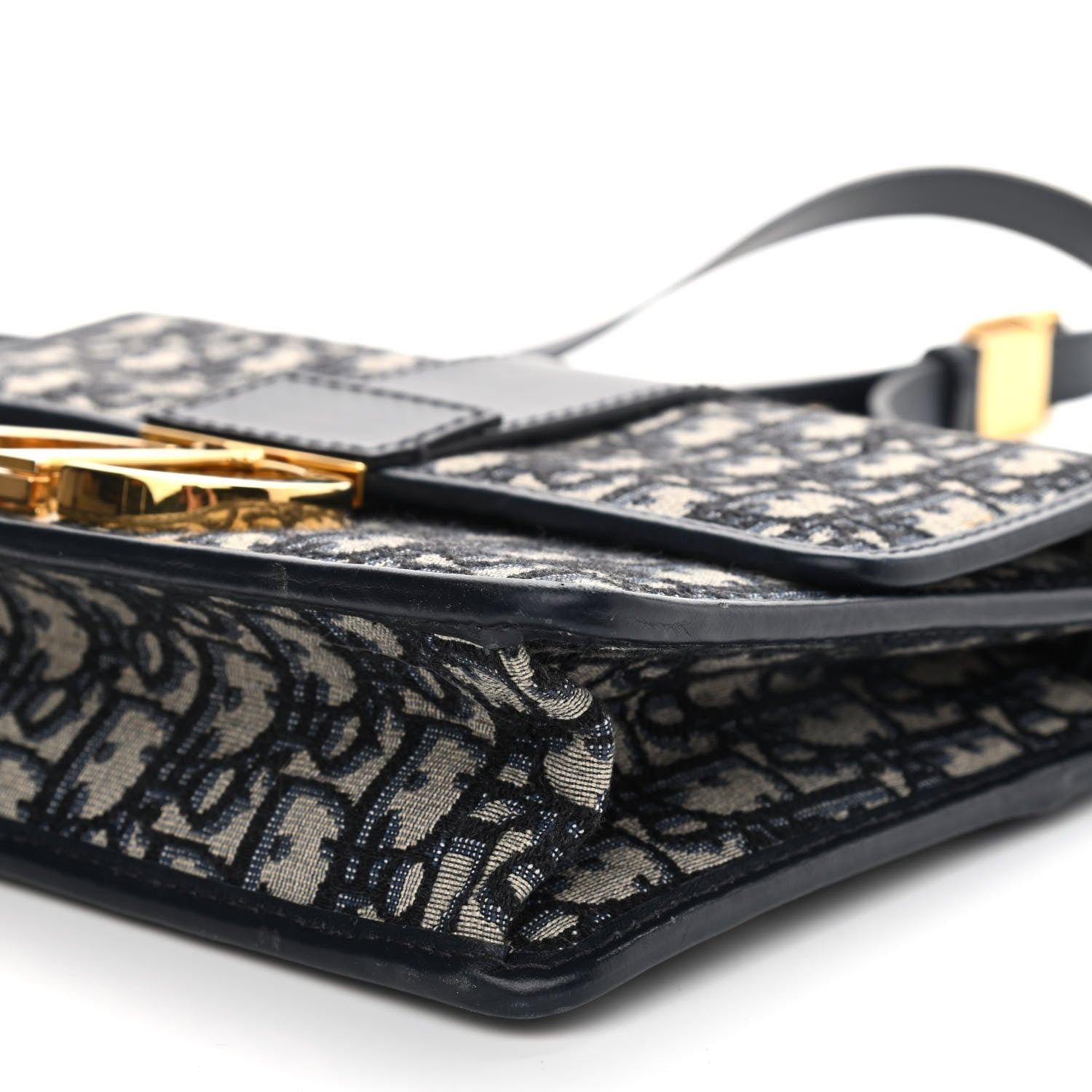Christian Dior Oblique 30 Montaigne Flap Bag Blue 9 of 10