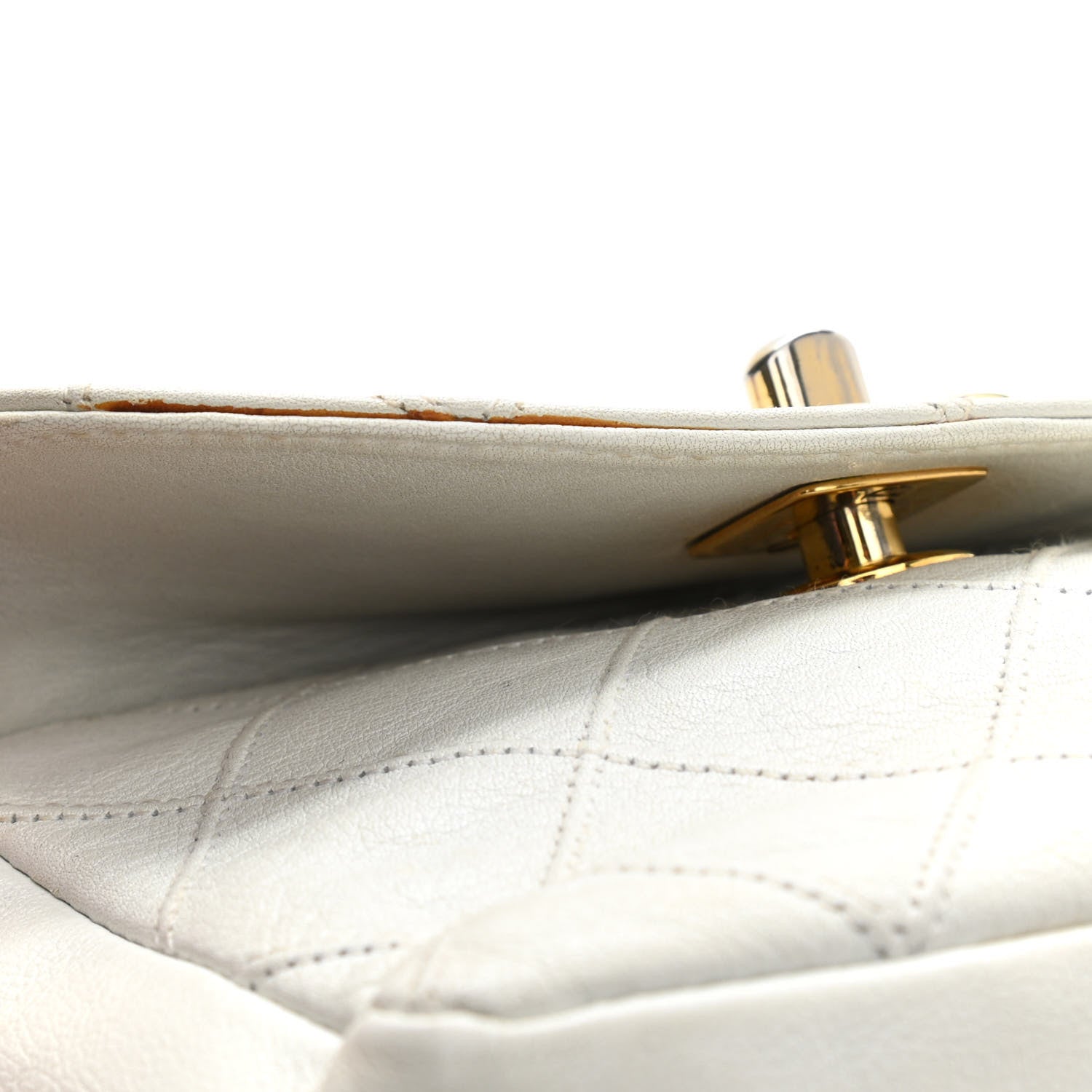 Chanel Lambskin Quilted Flap Waist Belt Bag 70 28 White 16 of 21