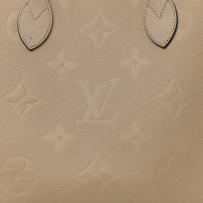 Louis Vuitton Empreinte Monogram Giant Neverfull MM Tourterelle 9 of 20