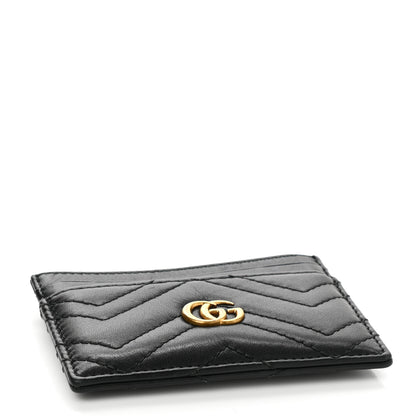 Gucci Calfskin Matelasse GG Marmont Card Holder Black 4 of 6