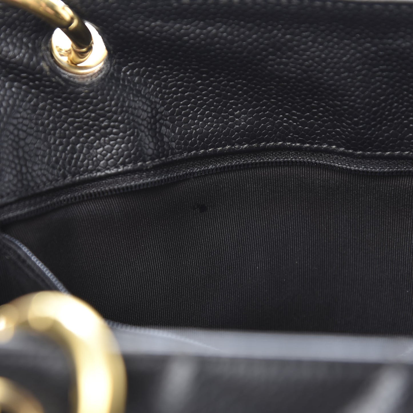 Caviar Quilted Grand Shopping Tote GST Black