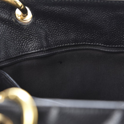 Chanel Caviar Quilted Grand Shopping Tote GST Black 14 of 24