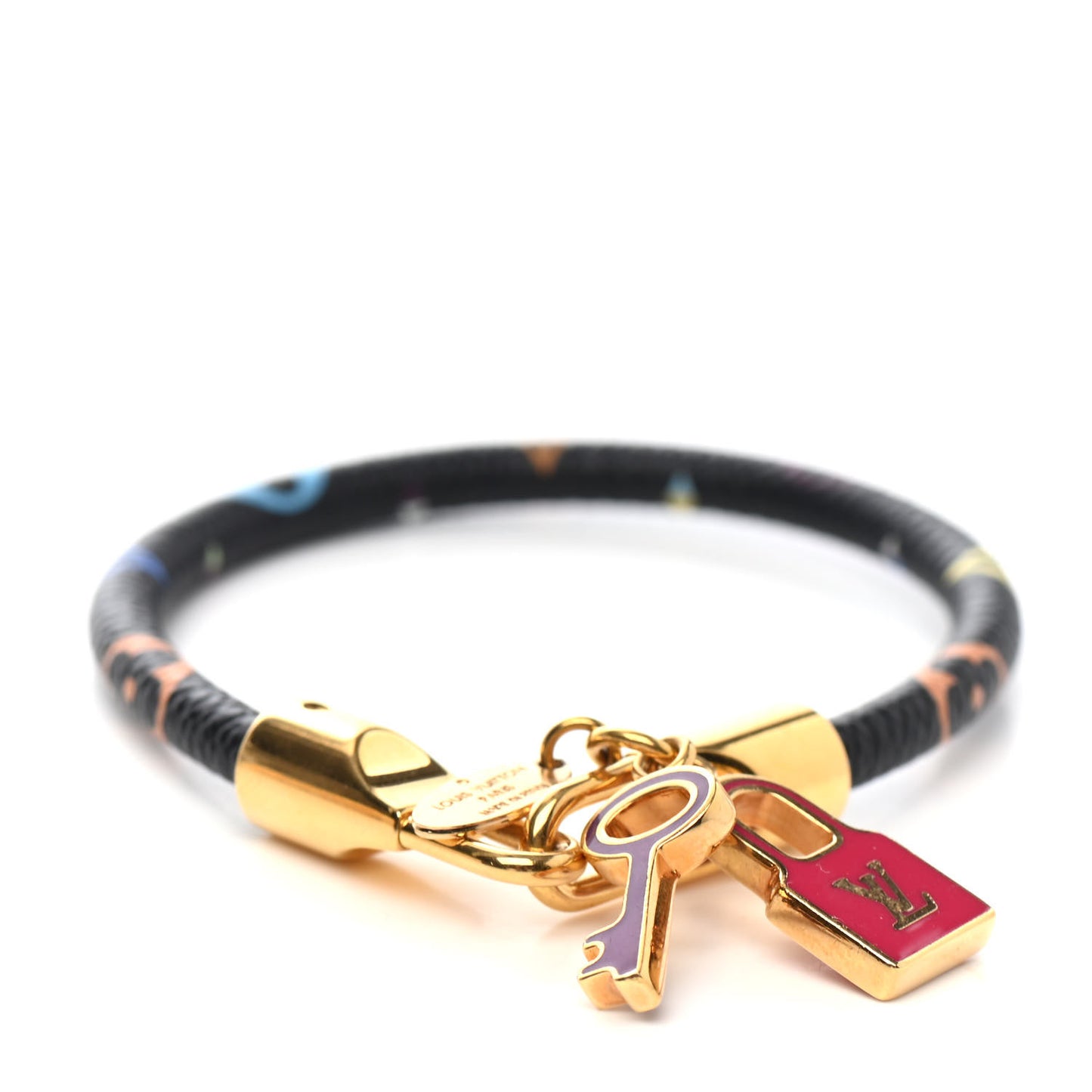 Monogram Multicolor Luck It Bracelet 19 Black
