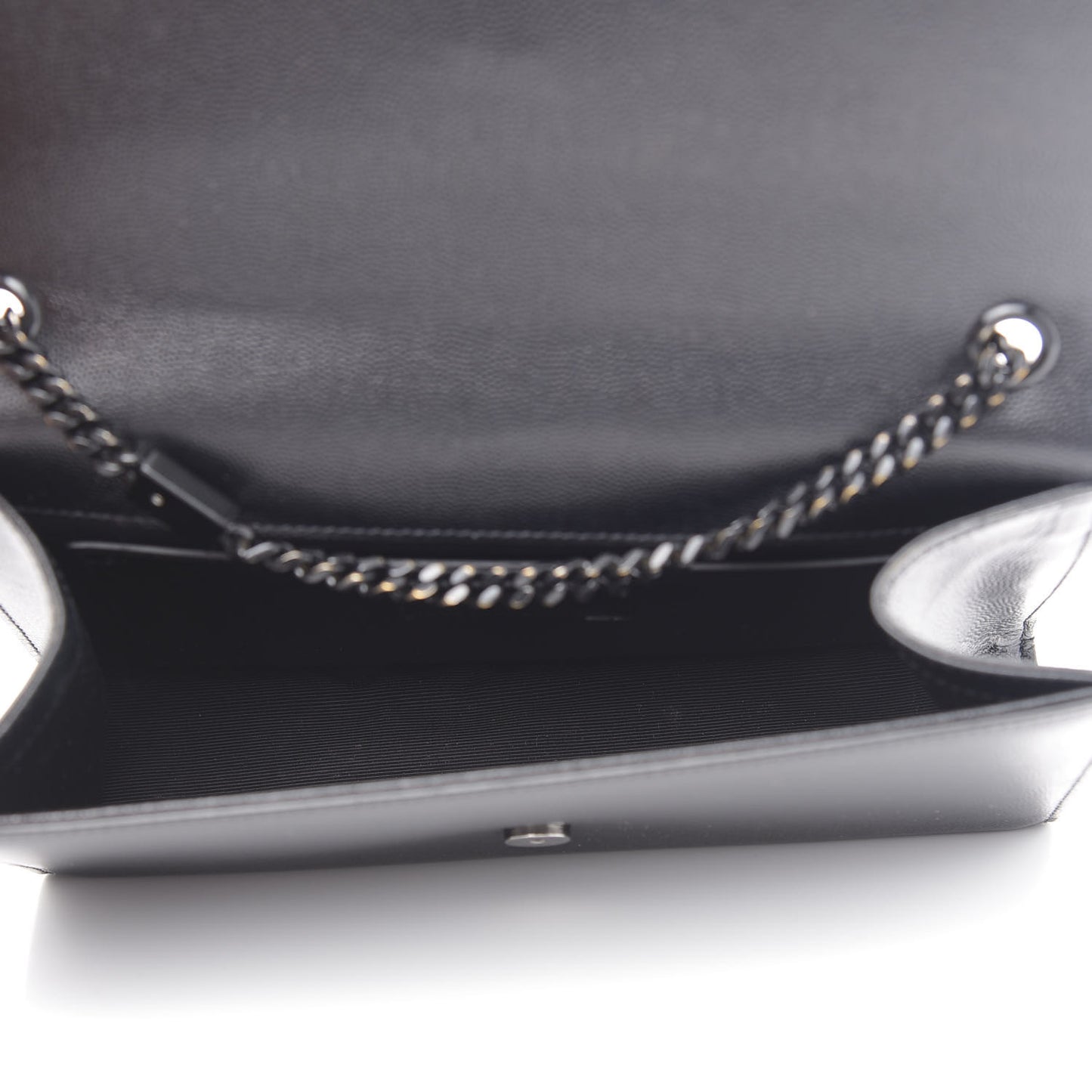 Grain De Poudre Medium Classic Monogram Kate Satchel Black