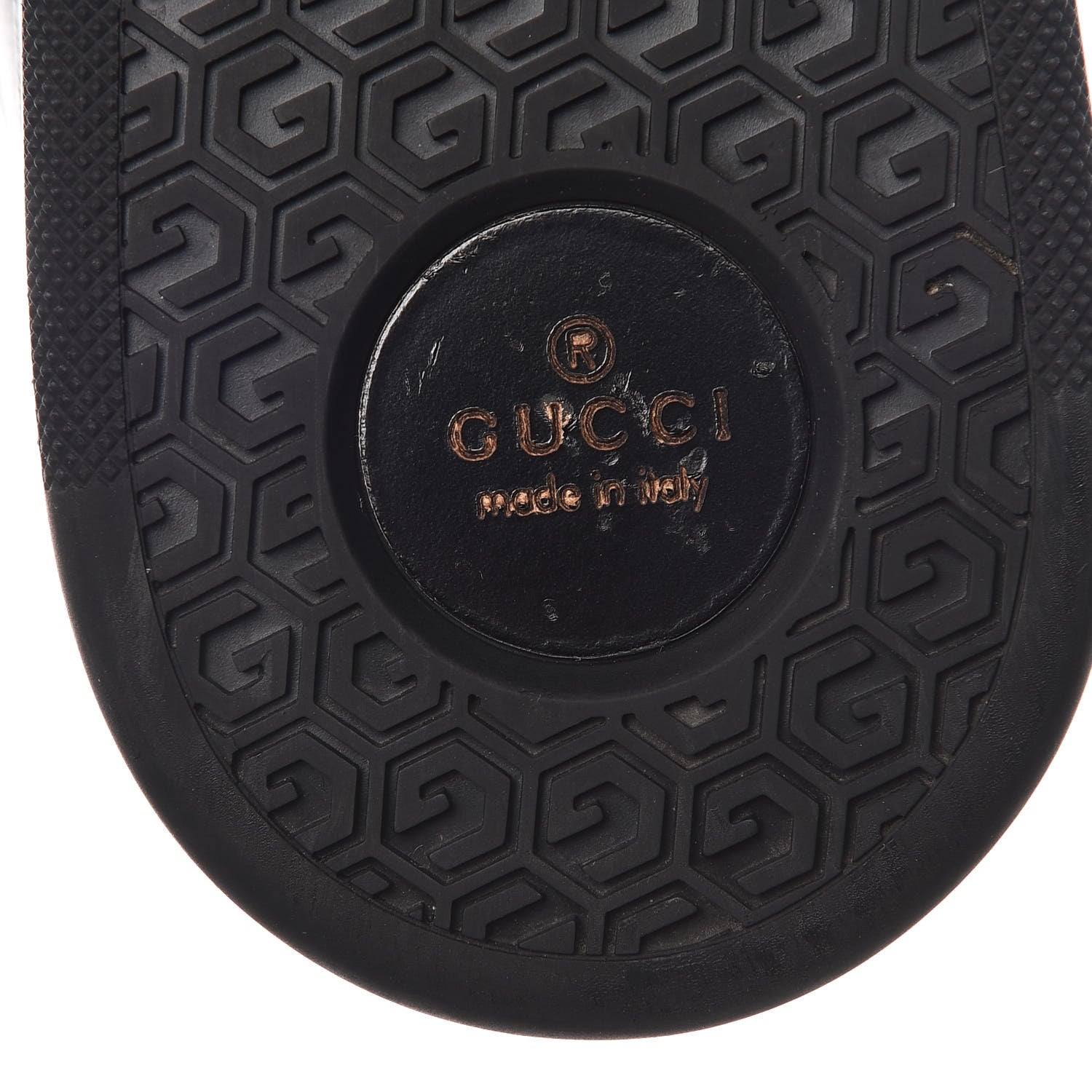 Gucci Calfskin Womens Interlocking G Sneakers 39 Black 6 of 11