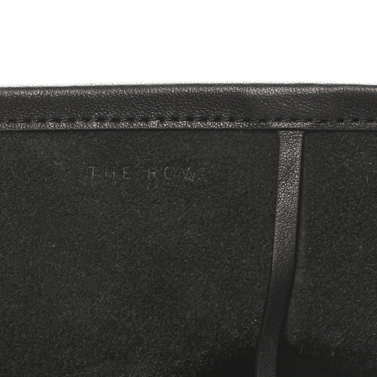 The Row Polished Saddle Calfskin Medium N/S Park Tote Black 5 of 8