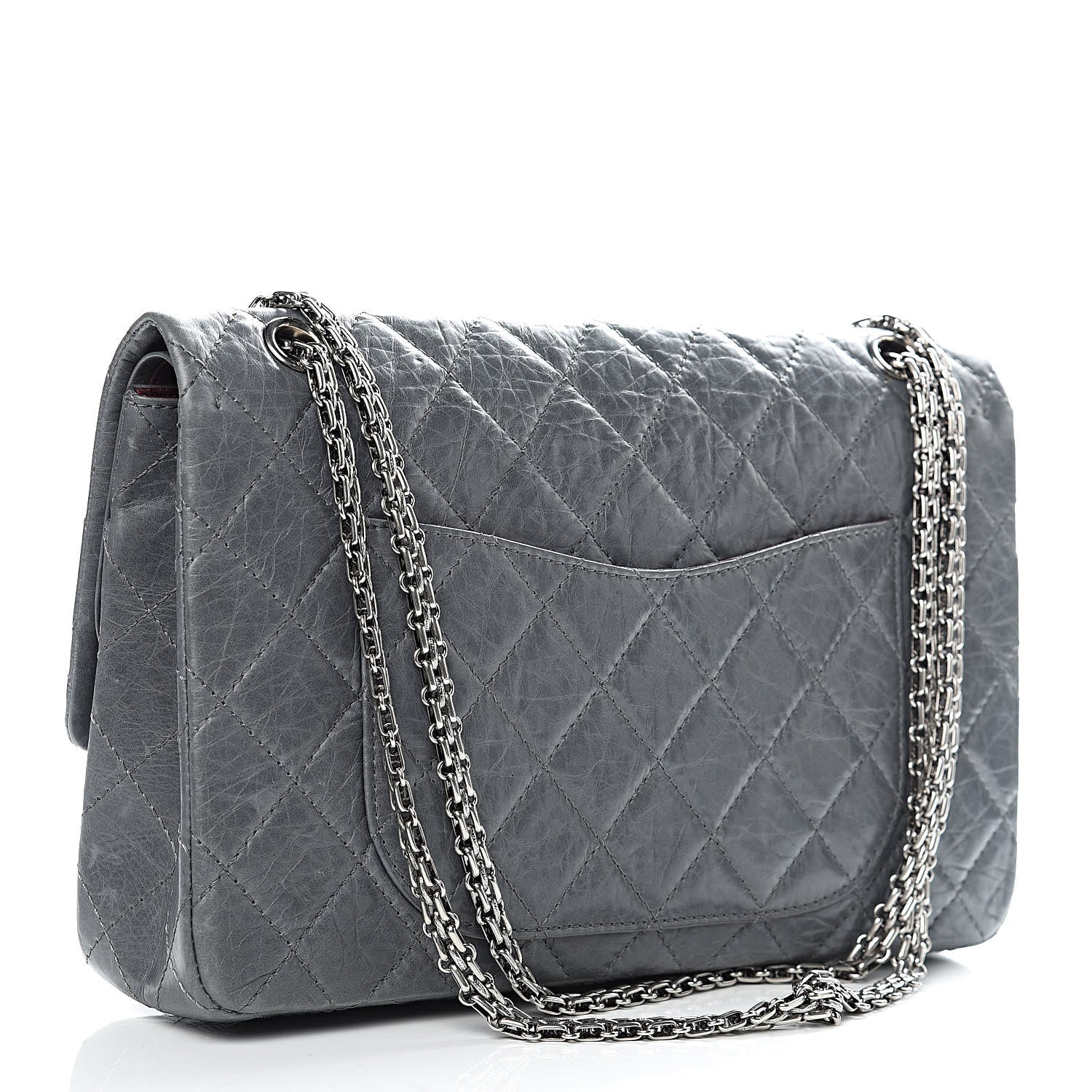 Chanel Aged Calfskin Quilted 50th Anniversary 2.55 Reissue 227 Flap Grey 3 of 13