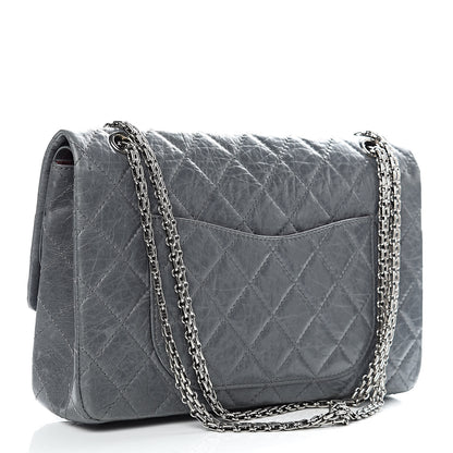 Chanel Aged Calfskin Quilted 50th Anniversary 2.55 Reissue 227 Flap Grey 3 of 13