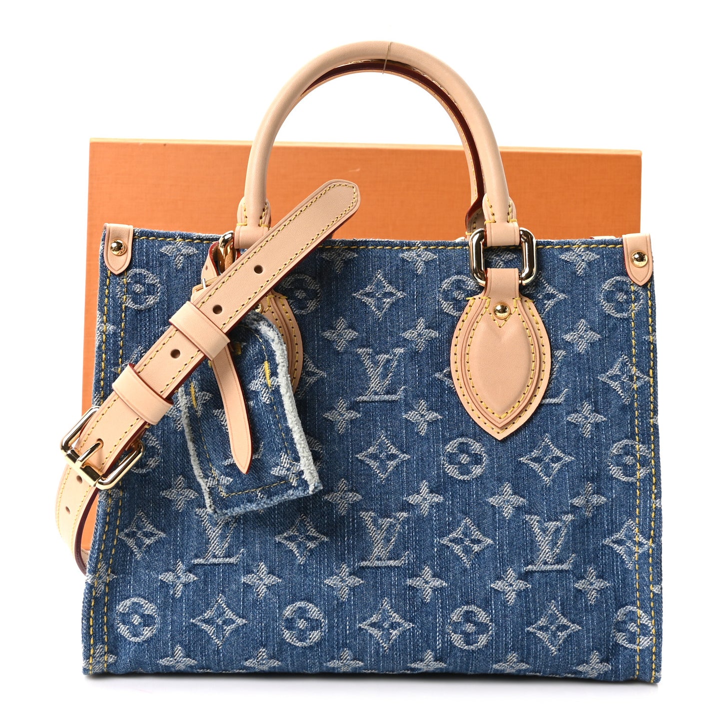 Monogram Denim Onthego PM Blue