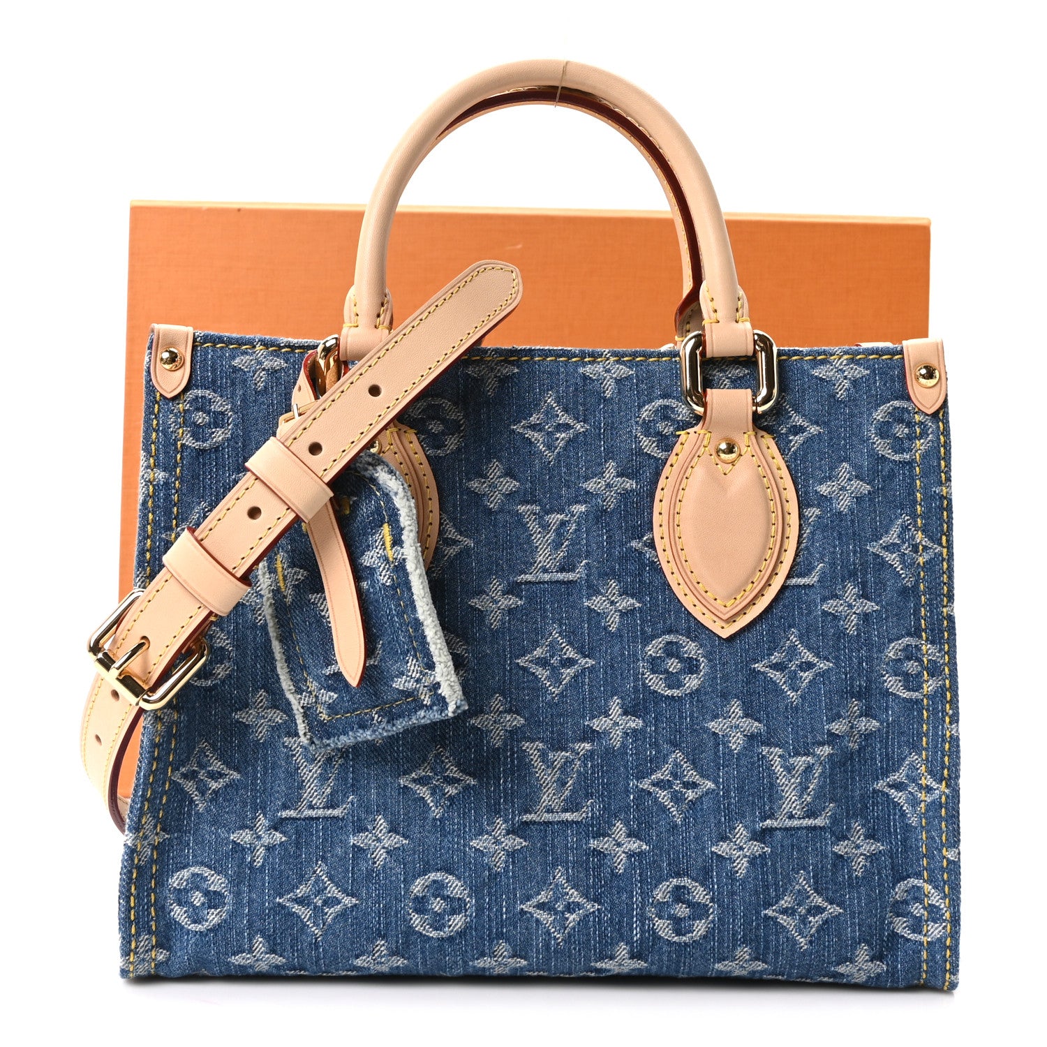 Louis Vuitton Monogram Denim Onthego PM Blue 10 of 10