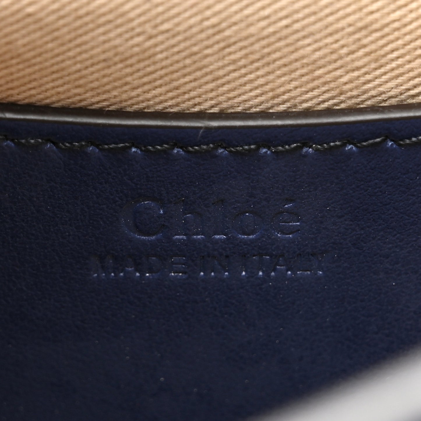 Shiny Calfskin Crocodile Embossed Small Tess Bag Blue Brown