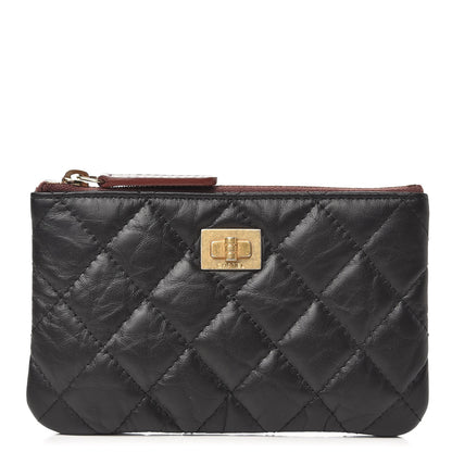 Chanel Aged Calfskin Quilted Small Reissue Cosmetic Case Black 1 of 8