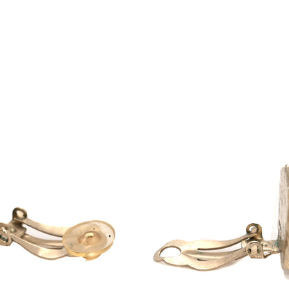 Chanel Pearl CC Large Clip On Earrings Light Gold 3 of 4