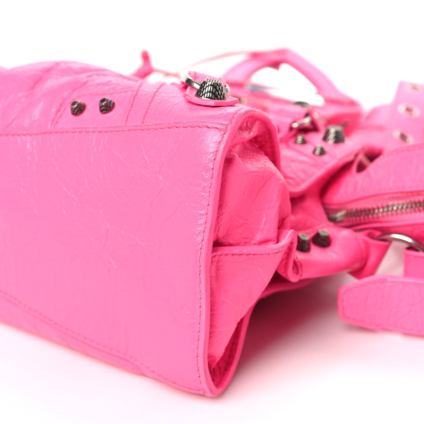 Agneau Arena Neo Cagole Handbag XS Fluo Pink