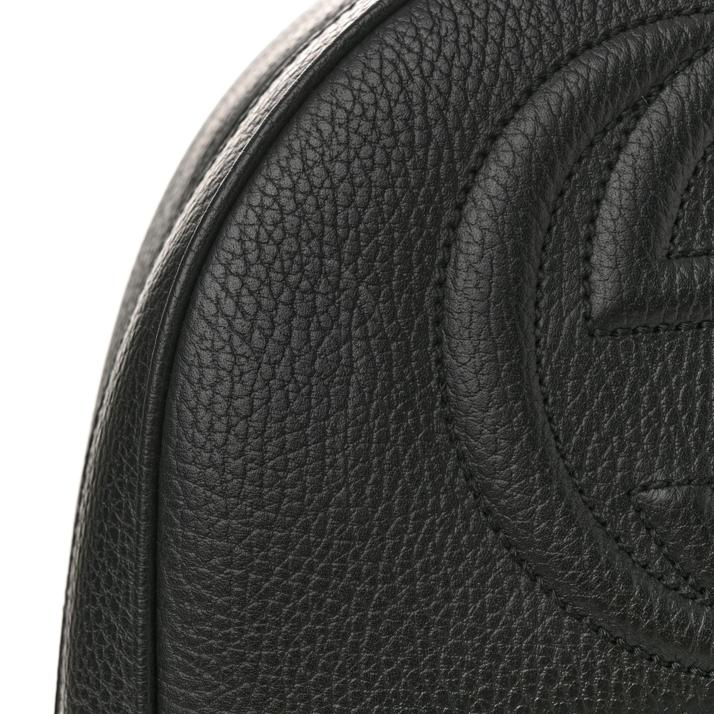 Pebbled Calfskin Soho Chain Backpack Black