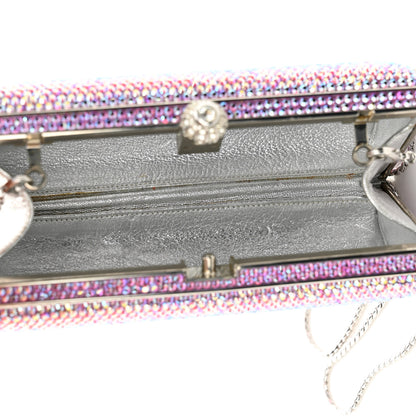 Judith Leiber Swarovski Crystal Minaudiere Clutch Pink 5 of 10