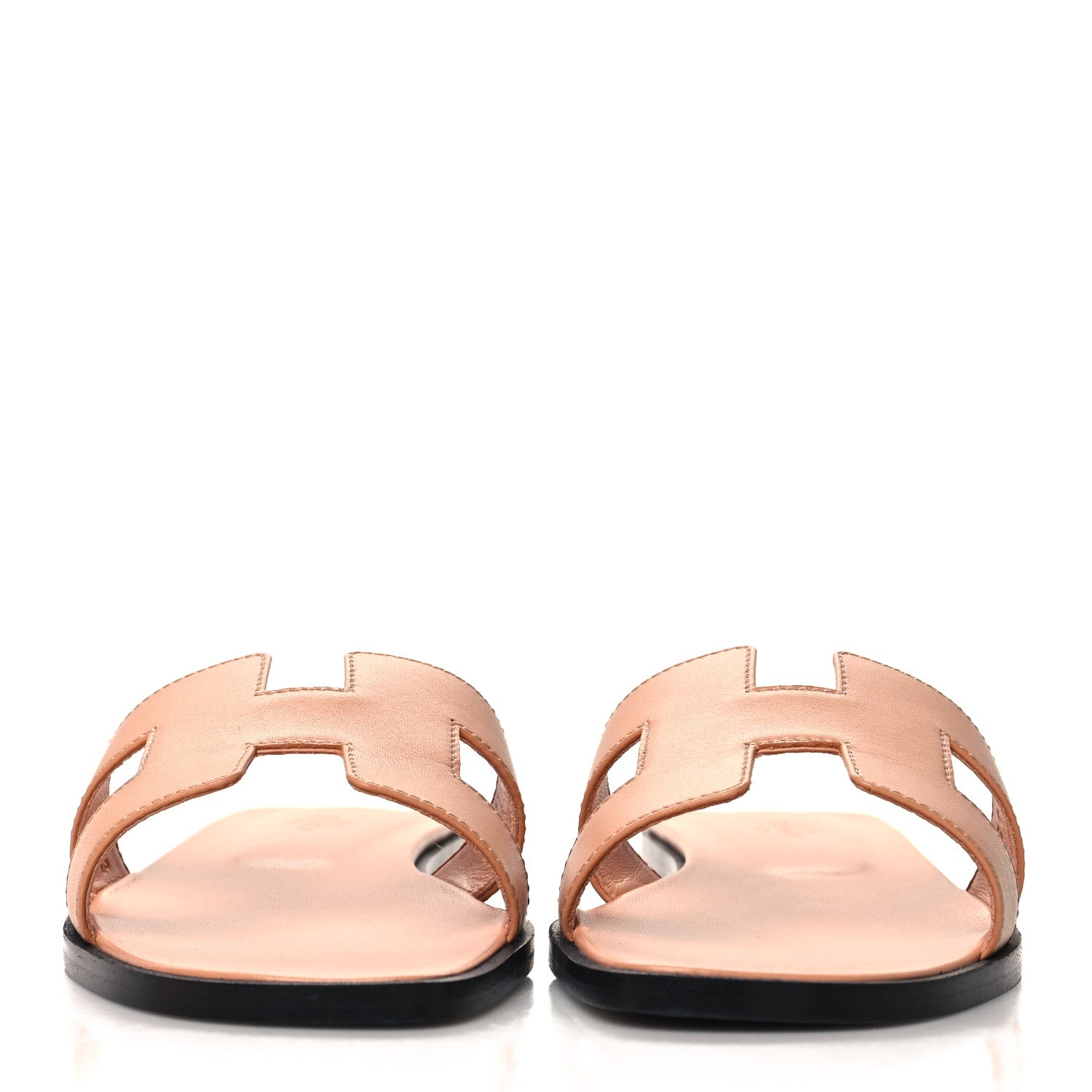 Hermes Box Oran Sandals 36.5 Granit Rose 2 of 9
