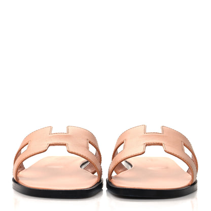 Hermes Box Oran Sandals 36.5 Granit Rose 2 of 9
