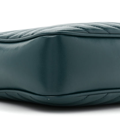 Saint Laurent Calfskin Matelasse Monogram Lou Camera Bag Turquoise 9 of 10
